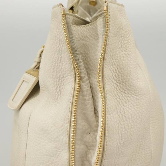 PRADA Tote Bag Leather White Gold - Picture 5 of 13
